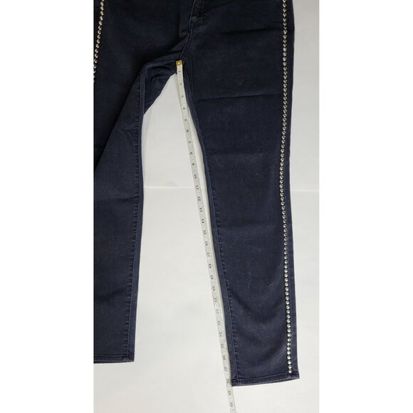 Velvet by Graham & Spencer Coal Black Studded Milla Jeans Size 28 - Picture 12 of 12